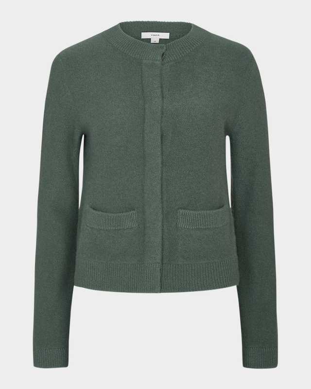 Shrunken Crewneck Cardigan
